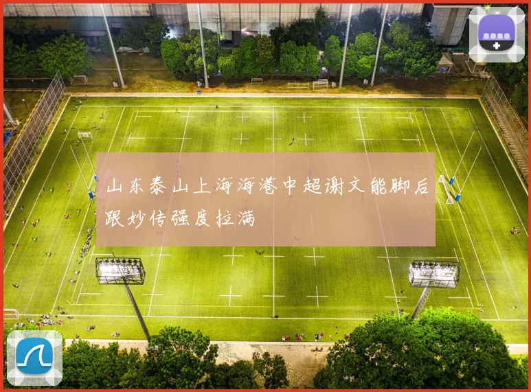 山东泰山上海海港中超谢文能脚后跟妙传强度拉满