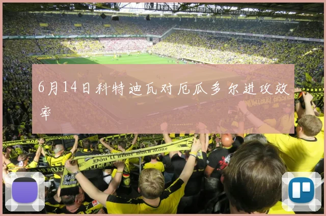 6月14日科特迪瓦对厄瓜多尔进攻效率